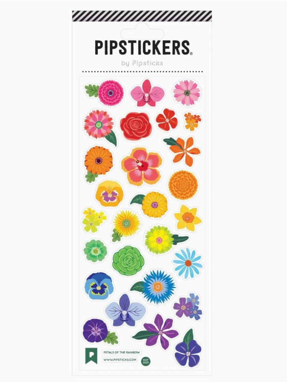 Pipstickers Floral Sticker Sheet NWT Colorful Flower Planner Stickers / Sealed